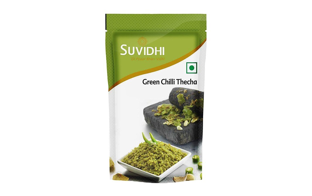 Suvidhi Green Chilli Thecha    Pack  100 grams